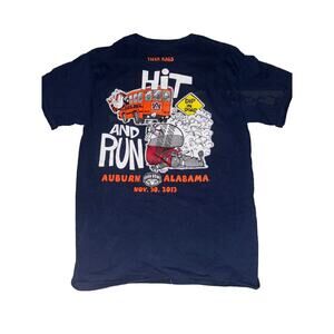 2013 Navy Blue Iron Bowl Auburn Tigers Beat Bama T Shirt Size Medium Haynes U37